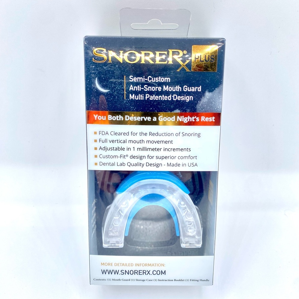SnoreRX PLUS Anti Snore Mouth Guard AUTHENTIC Snore Rx Plus Brand New NIB